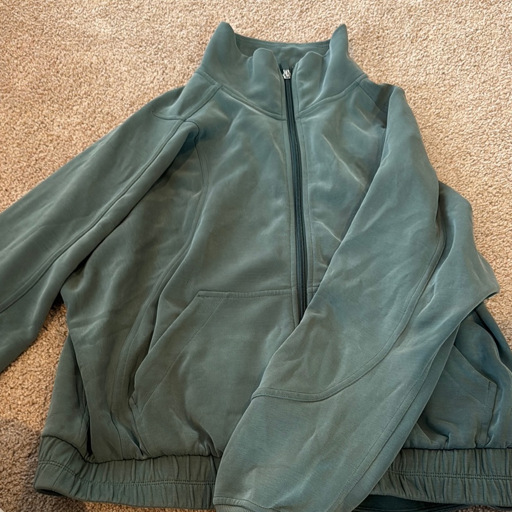 Lulu lemon Green Zip-Up Jacket
